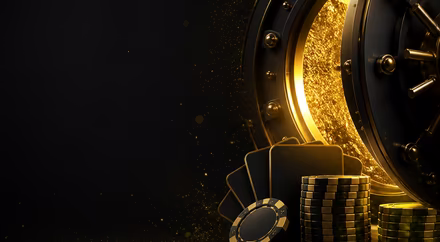 Ilustração do cofre do bónus Black Label Casino